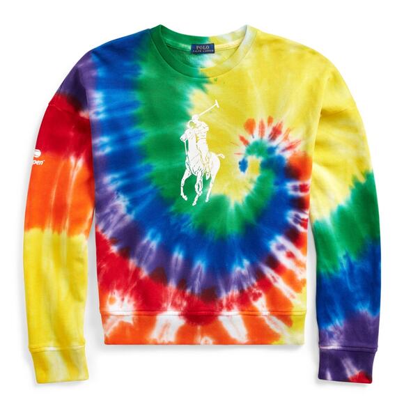 Polo Ralph Lauren Novelty US Open Tie Dye Sweatshirt Limited Edition Size 2X - Picture 1 of 9
